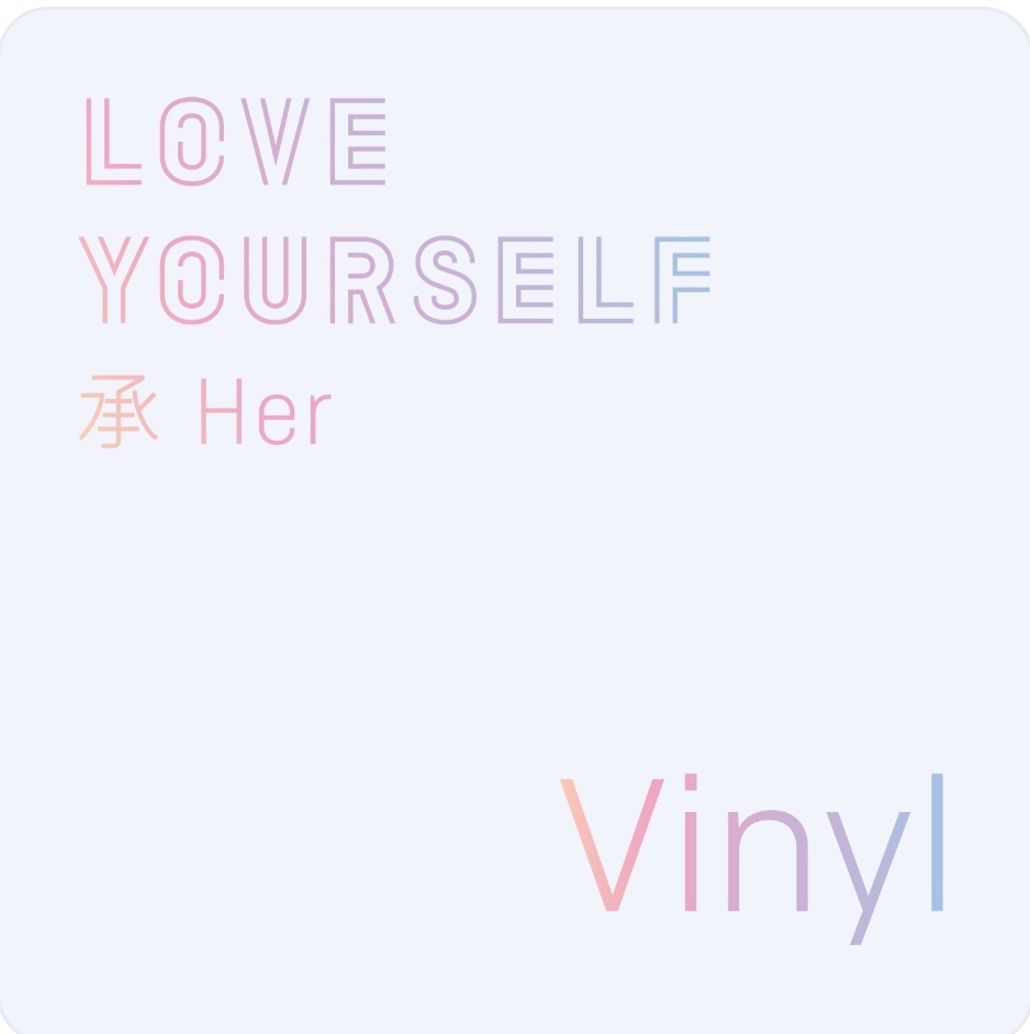 High Quality Love Yourself: Her (Vinyl) Blank Meme Template
