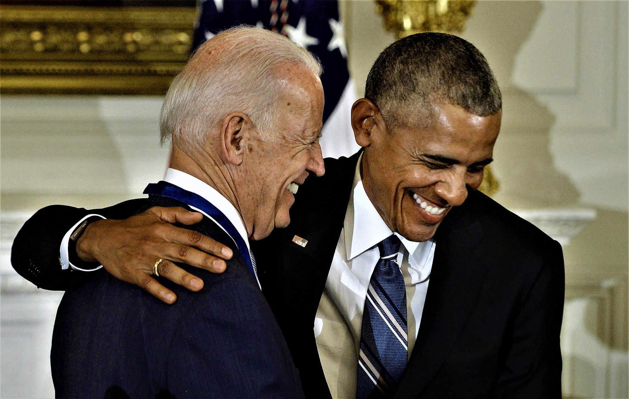 High Quality Biden and Obama 2 Blank Meme Template