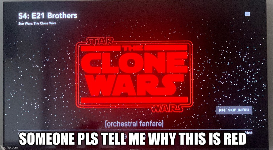 Why??? | SOMEONE PLS TELL ME WHY THIS IS RED | image tagged in visible confusion,star wars | made w/ Imgflip meme maker