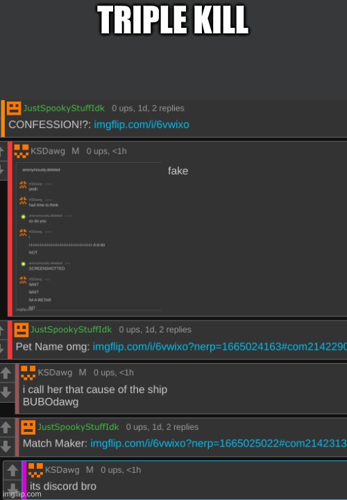 TRIPLE KILL | made w/ Imgflip meme maker