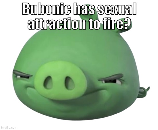 how | Bubonic has sexual attraction to fire? | image tagged in how | made w/ Imgflip meme maker