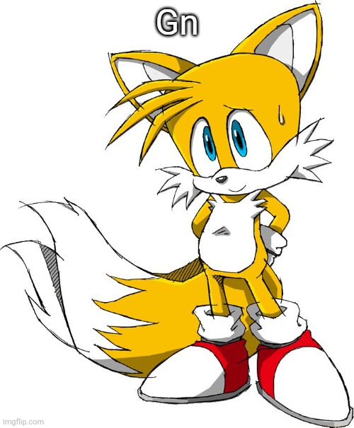 Gn | image tagged in tails | made w/ Imgflip meme maker