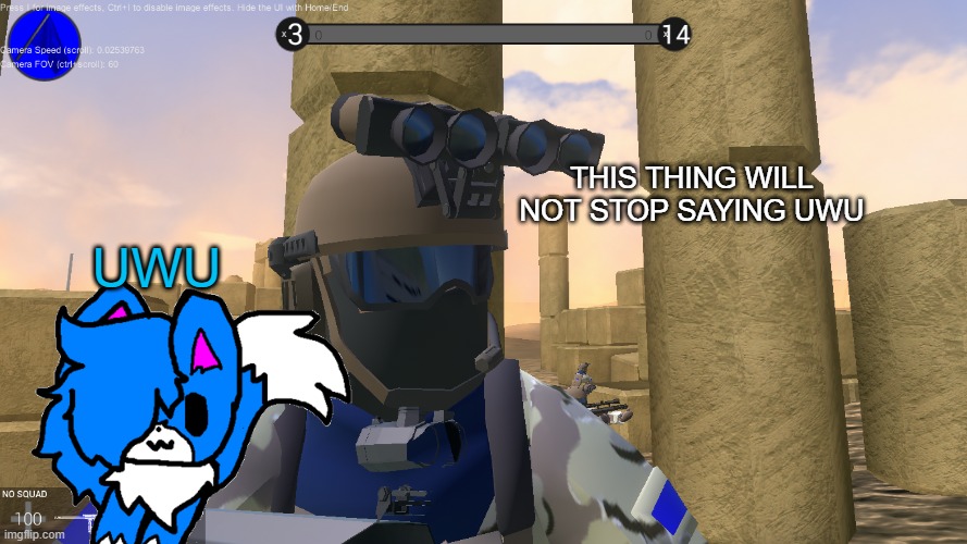 a post or something | THIS THING WILL NOT STOP SAYING UWU; UWU | made w/ Imgflip meme maker
