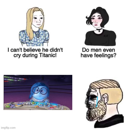 This Hits! :'( | image tagged in i can't believe he didn't cry during titanic,inside out,spoilers,disney | made w/ Imgflip meme maker