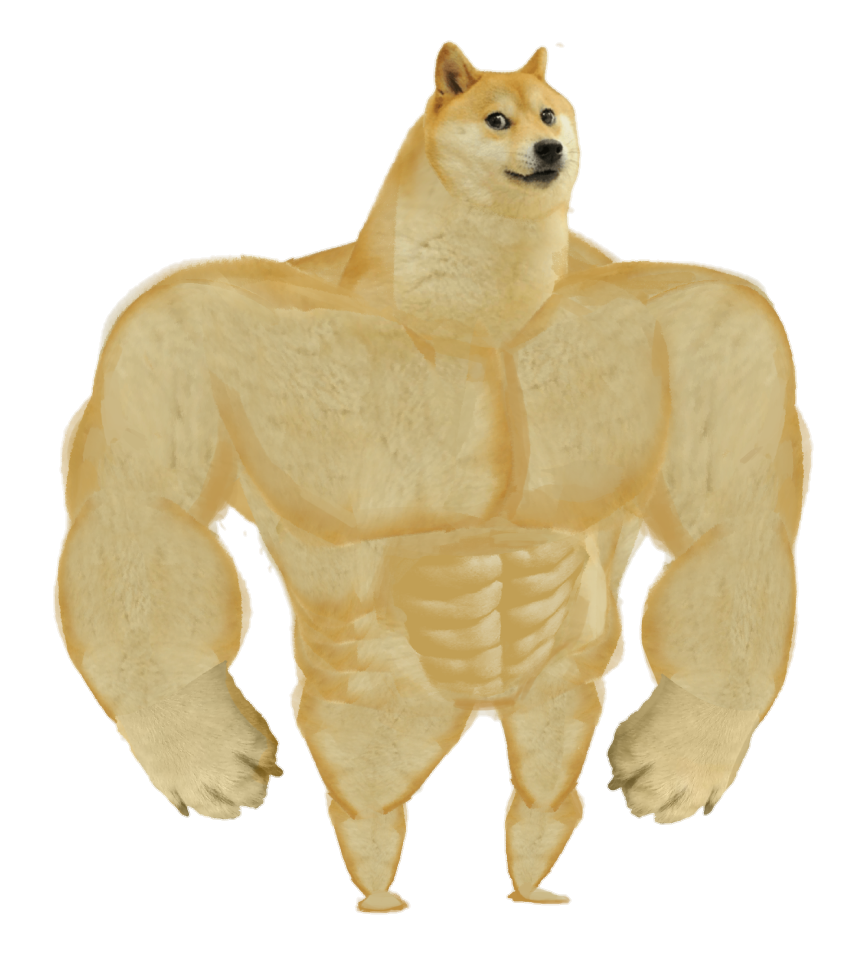 Strong doge png Blank Meme Template