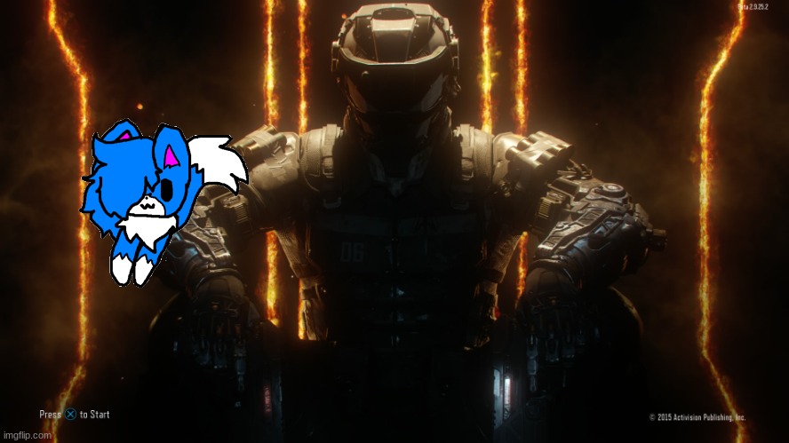 Shoulder cloud on elbow of bo3 guy | image tagged in call of duty guy | made w/ Imgflip meme maker