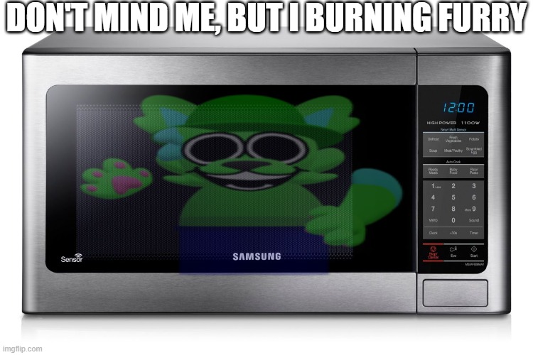 DON'T MIND ME, BUT I BURNING FURRY | made w/ Imgflip meme maker