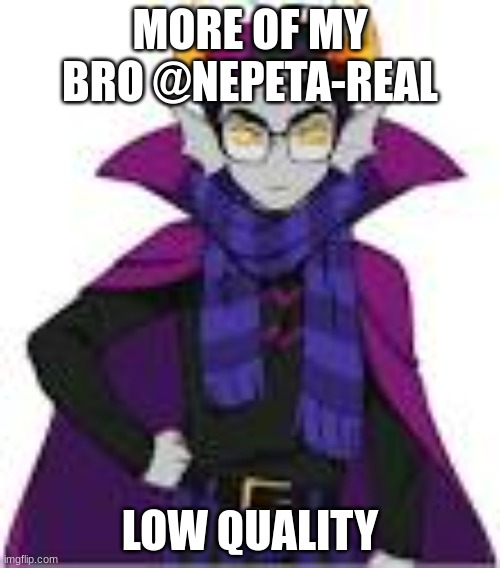 NOT ME | MORE OF MY BRO @NEPETA-REAL; LOW QUALITY | image tagged in homestuck | made w/ Imgflip meme maker