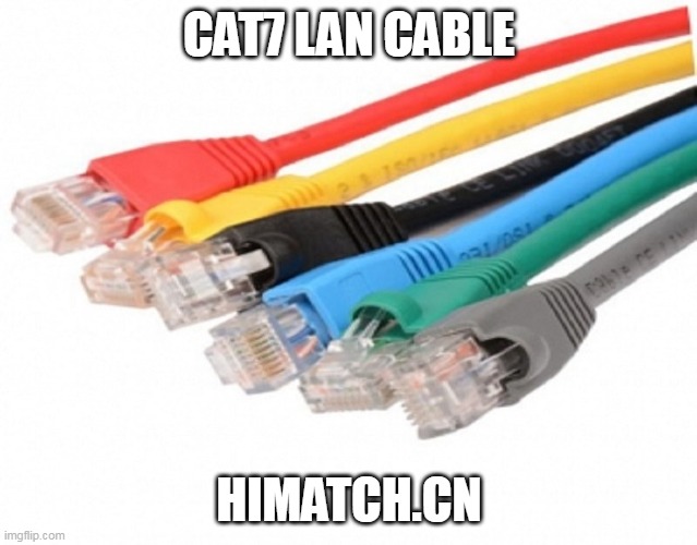 Cat7 Lan Cable | CAT7 LAN CABLE; HIMATCH.CN | image tagged in cat6a lan cable,hdmi extension cable,gige cable | made w/ Imgflip meme maker