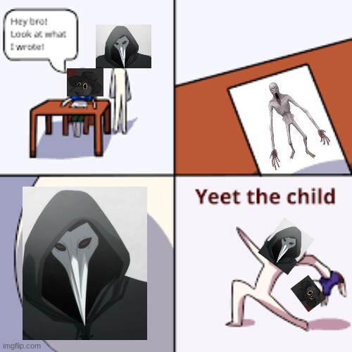 A cute father-son moment :) | image tagged in scp-049,dad and son | made w/ Imgflip meme maker