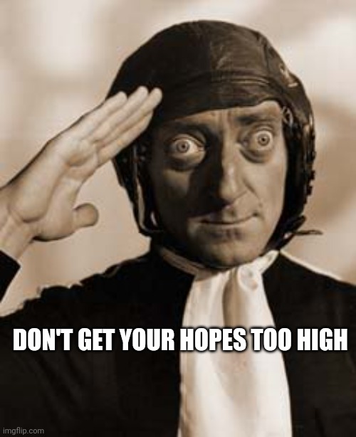 Marty Feldman copy that! | DON'T GET YOUR HOPES TOO HIGH | image tagged in marty feldman copy that | made w/ Imgflip meme maker