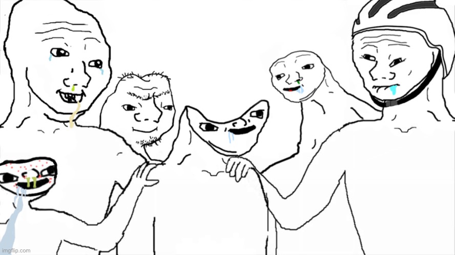 All MrDweller Fans IRL | image tagged in brainlet | made w/ Imgflip meme maker