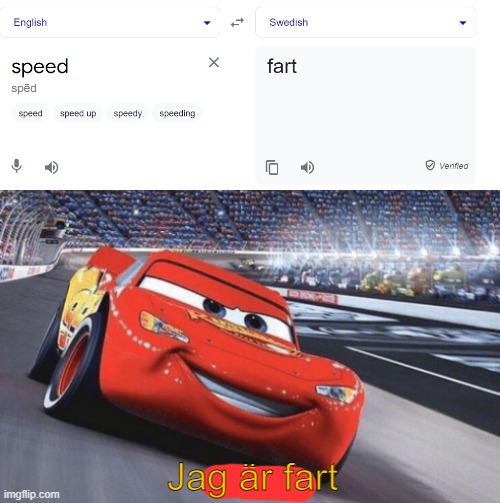 Jag är fart | image tagged in i am speed | made w/ Imgflip meme maker