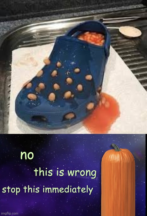Bean croc | image tagged in pumpkin facts,croc,beans,bean,cursed image,memes | made w/ Imgflip meme maker