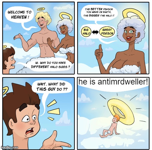 stop MichealMasi | he is antimrdweller! | image tagged in big halo use original resolution | made w/ Imgflip meme maker