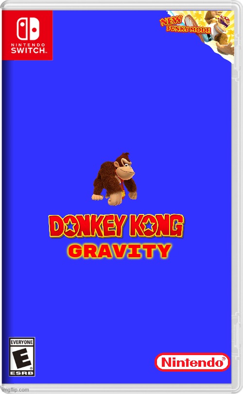 if they made a donkey kong game set in space | GRAVITY | image tagged in nintendo switch,donkey kong,space | made w/ Imgflip meme maker