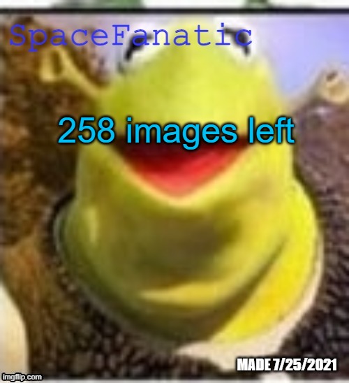 Ye Olde Announcements | 258 images left | image tagged in spacefanatic announcement temp | made w/ Imgflip meme maker