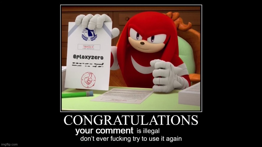 your comment | made w/ Imgflip meme maker
