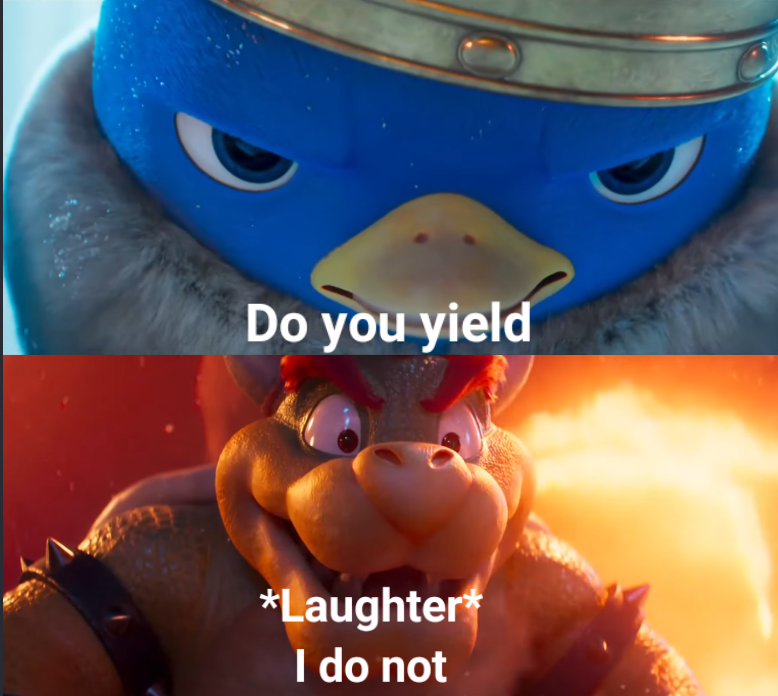 Do you yield? Blank Meme Template
