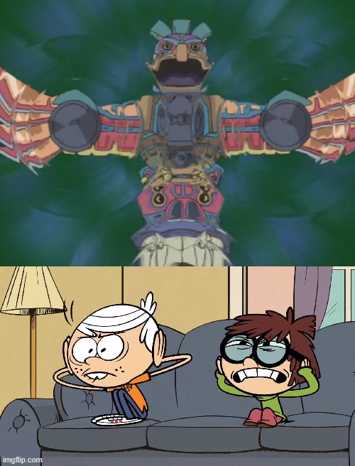 Command Silencer deafens Lincoln and Lisa | image tagged in the loud house,yugioh | made w/ Imgflip meme maker