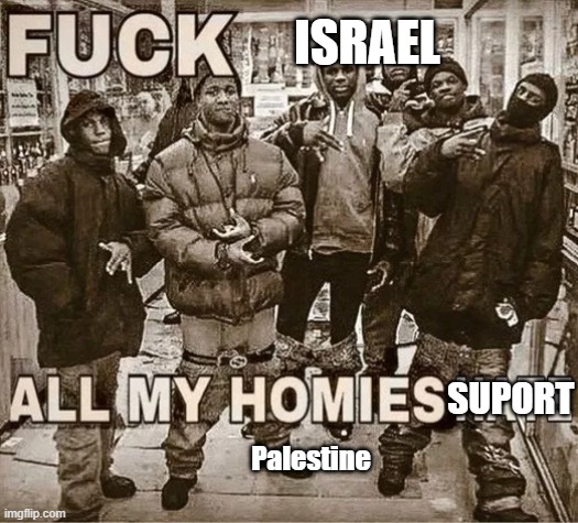 #PALESTINEFREE | ISRAEL; SUPORT; Palestine | image tagged in palestine,israelsucks,countryballs,countryhumans | made w/ Imgflip meme maker
