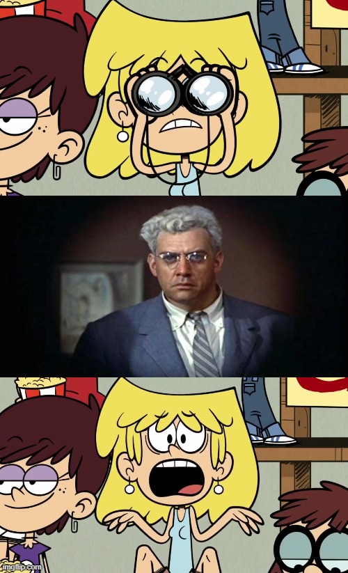 Lori Loud screams at Lars Thornwald | image tagged in the loud house | made w/ Imgflip meme maker