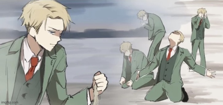 Sad loid forger on the beach | image tagged in sad loid forger on the beach | made w/ Imgflip meme maker