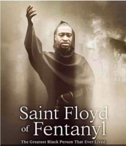 High Quality Saint floyd of fentanyl Blank Meme Template