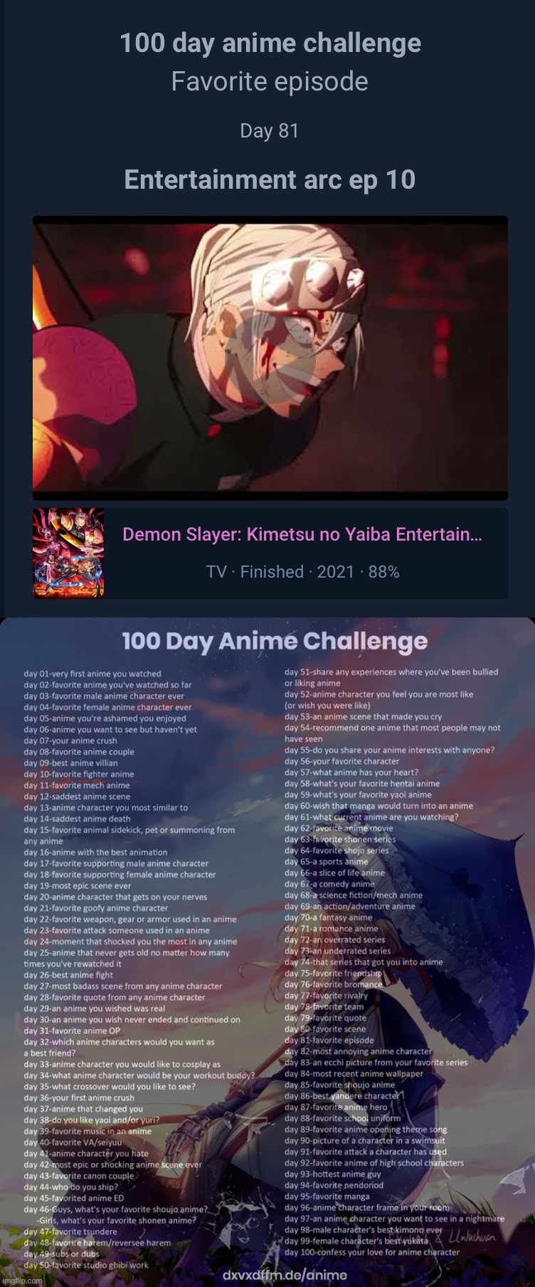 https://youtu.be/gzQ0roGD4zc | image tagged in 100 day anime challenge | made w/ Imgflip meme maker