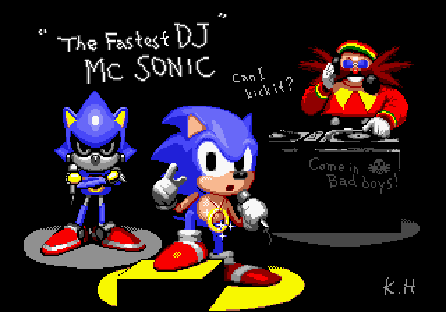 Sonic CD rapper image Blank Meme Template