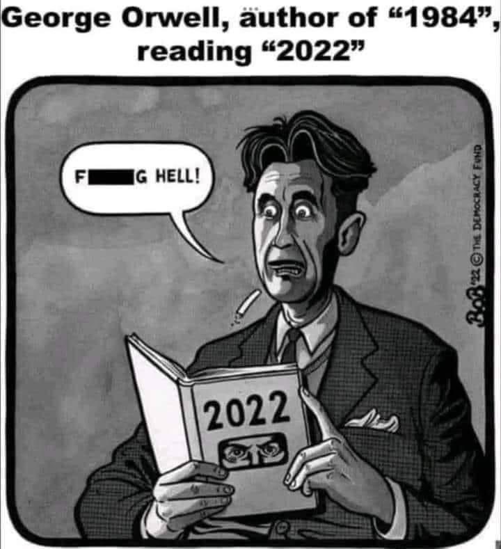 George Orwell Blank Meme Template