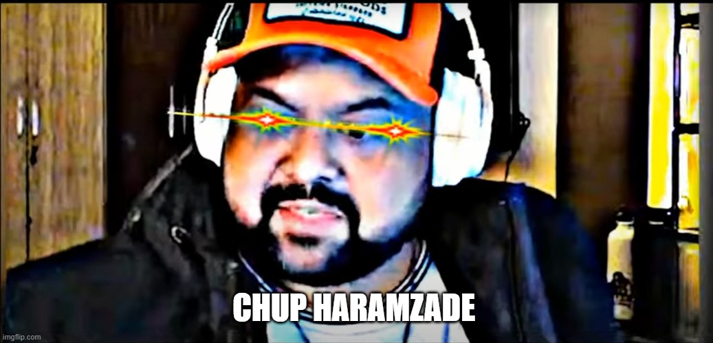 Gold bhay | CHUP HARAMZADE | image tagged in funny,roast | made w/ Imgflip meme maker