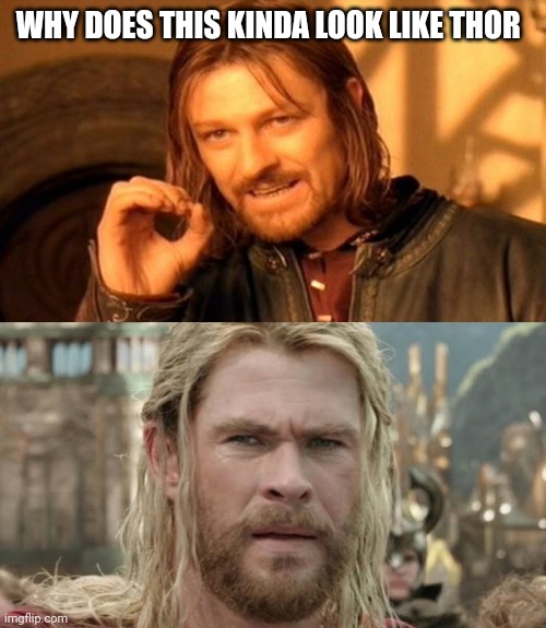 Doesn't It look like thor | WHY DOES THIS KINDA LOOK LIKE THOR | image tagged in memes,one does not simply,thor,lookalike,funny,meme | made w/ Imgflip meme maker