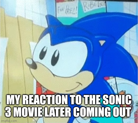 Well let's see how it's going to be I hope it's not as boring as the other to | MY REACTION TO THE SONIC 3 MOVIE LATER COMING OUT | image tagged in funny memes | made w/ Imgflip meme maker