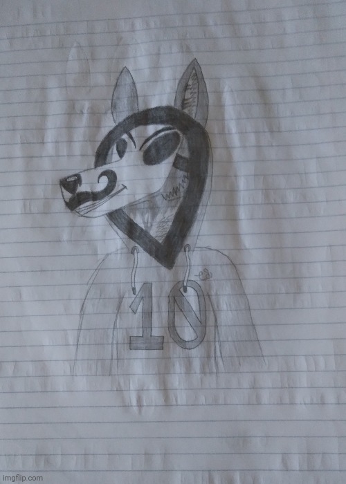 It was anonymous (art by me) | image tagged in art,drawing,furry art | made w/ Imgflip meme maker