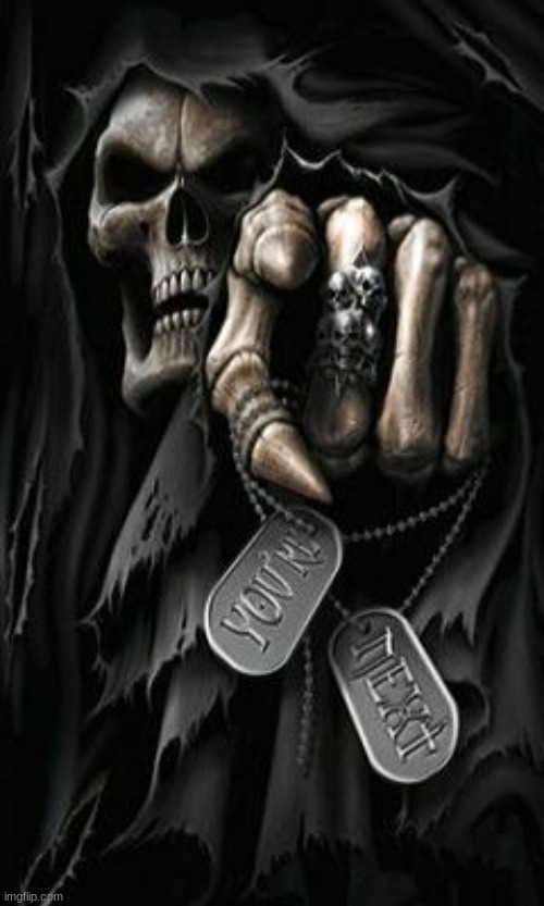 Grim Reaper 3 | image tagged in grim reaper 3 | made w/ Imgflip meme maker