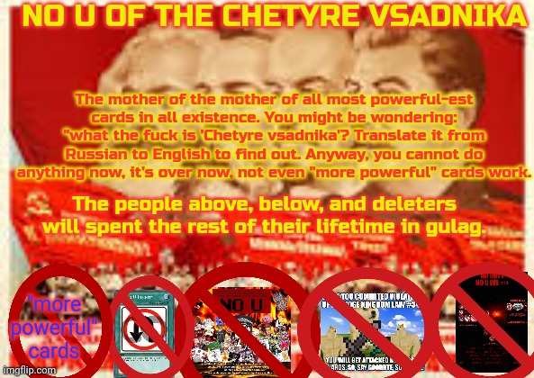 No U of the Chetyre Vsadnika Blank Meme Template