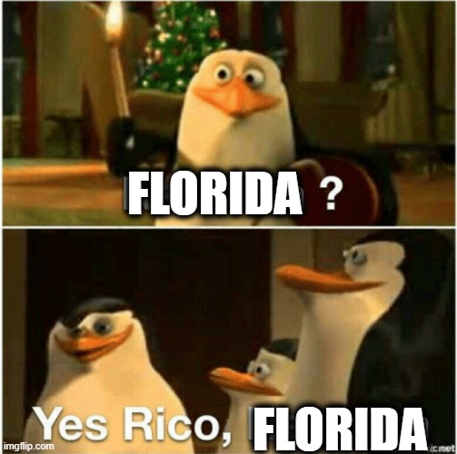 Kaboom? Yes Rico, Kaboom. | FLORIDA FLORIDA | image tagged in kaboom yes rico kaboom | made w/ Imgflip meme maker