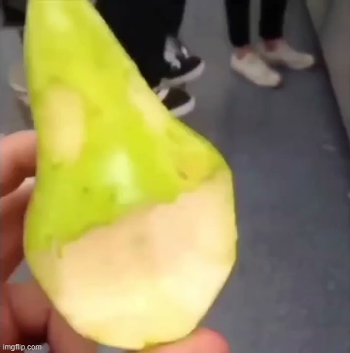 Oogie Boogie pear | image tagged in oogie boogie pear | made w/ Imgflip meme maker