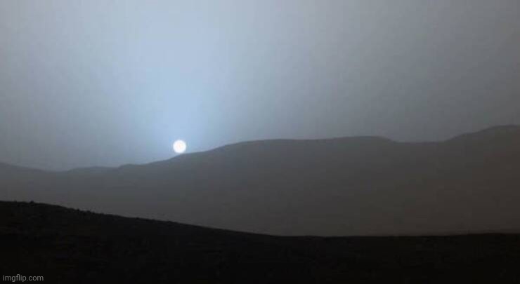 Sunrise on Mars | image tagged in mars,planets,rover,sunrise | made w/ Imgflip meme maker