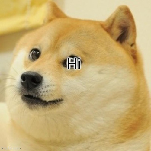 Doge | Hi | image tagged in memes,doge | made w/ Imgflip meme maker