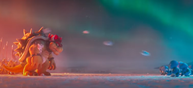 High Quality Bowser Gettting Hit By Snowballs Blank Meme Template