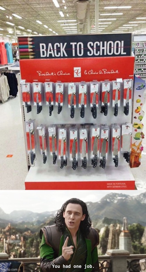 “Back to School” | image tagged in you had one job just the one,memes,you had one job,design fails,back to school,walmart | made w/ Imgflip meme maker