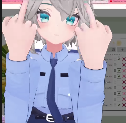 High Quality filian middle finger Blank Meme Template