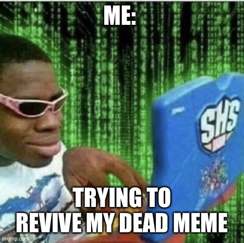 Ryan Beckford | ME:; TRYING TO REVIVE MY DEAD MEME | image tagged in ryan beckford | made w/ Imgflip meme maker