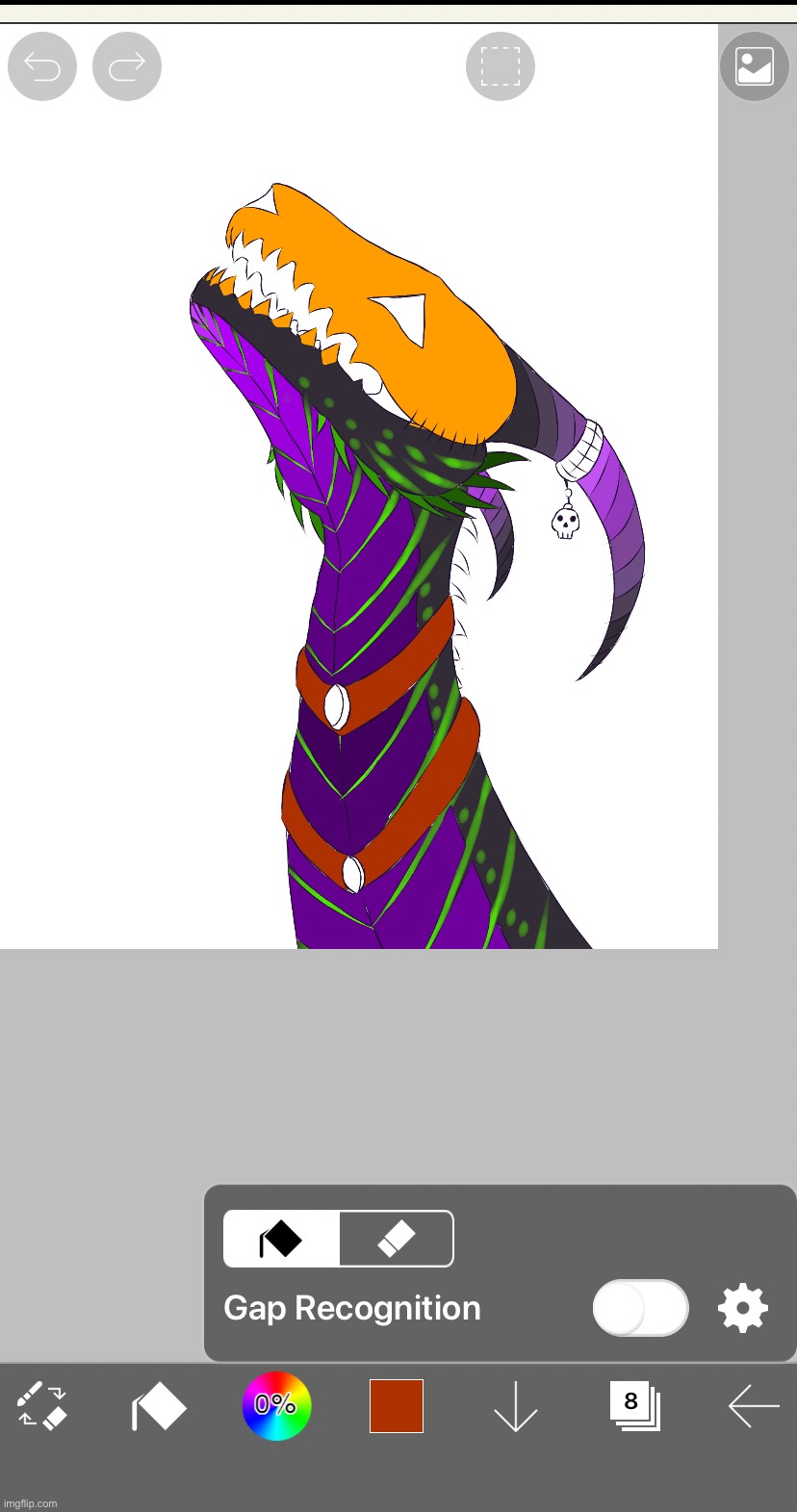 I was trying to color the spoopy dragon and it look  absolutely horrible send help | made w/ Imgflip meme maker