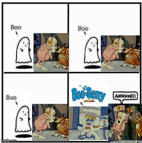 Ghost Boo | image tagged in ghost boo,monster cereals,boo berry,count chocula,halloween,memes | made w/ Imgflip meme maker