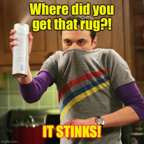 Xbots Stink | Where did you get that rug?! IT STINKS! | image tagged in xbots stink | made w/ Imgflip meme maker