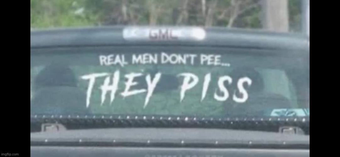 Real men | image tagged in piss,pee,men,real men,pee pee | made w/ Imgflip meme maker