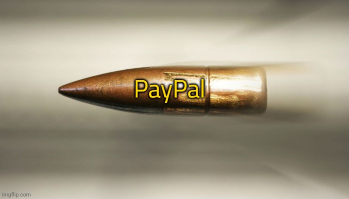 bullet | PayPal | image tagged in bullet | made w/ Imgflip meme maker